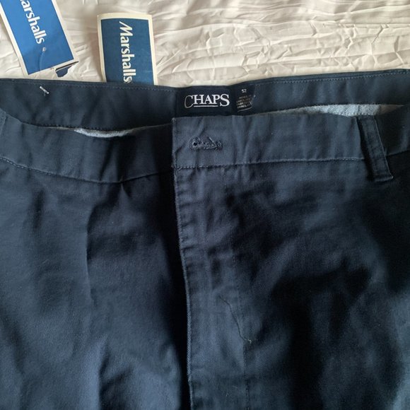 NWT Men's Big and Tall Chaps Navy Short Size 52 - Picture 2 of 4